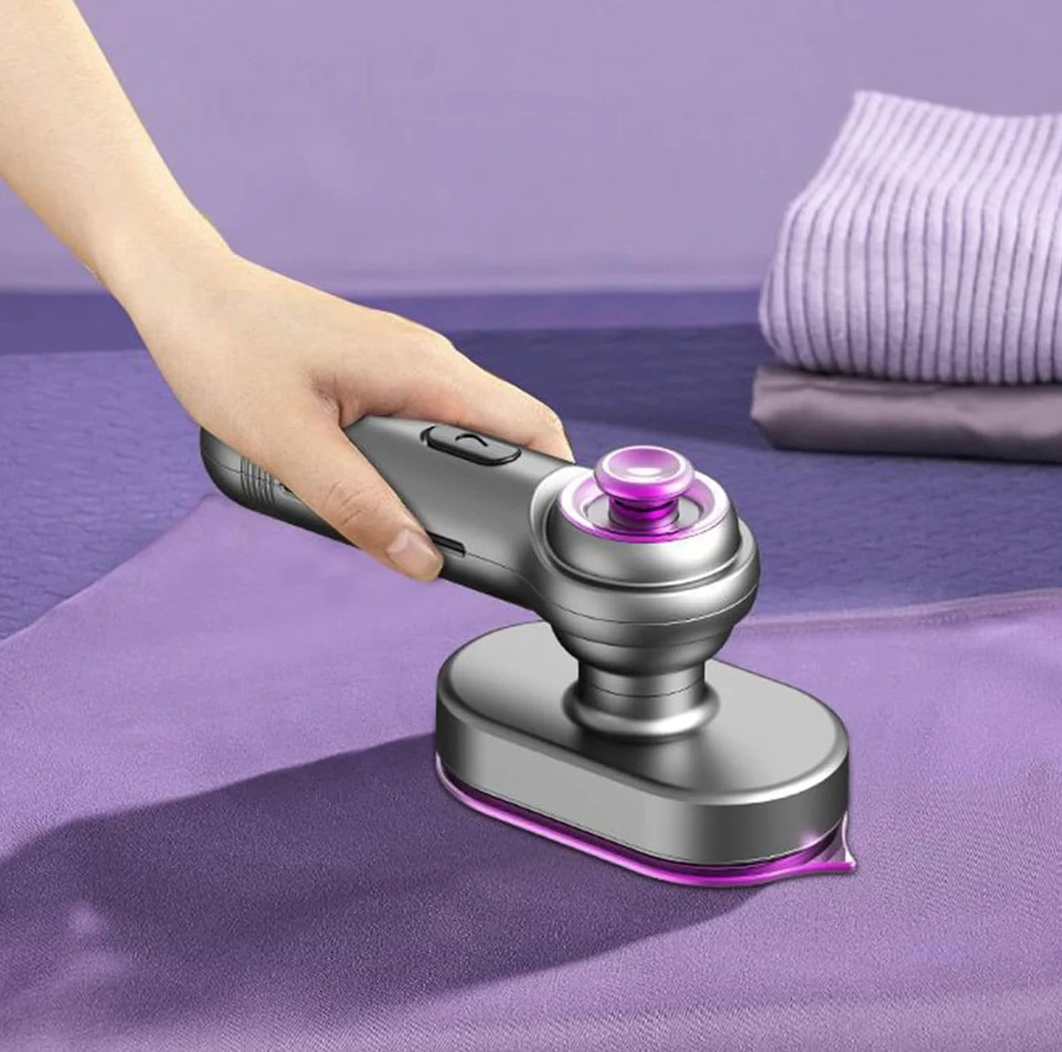 Plancha de vapor portátil sin usar tabla