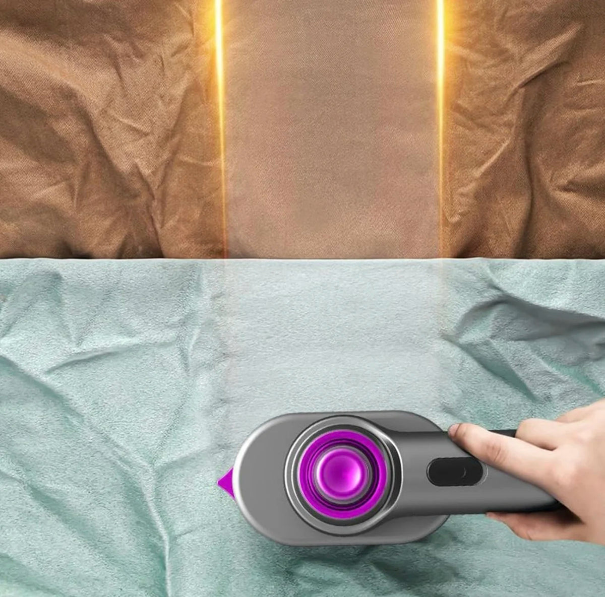 Plancha de vapor portátil sin usar tabla